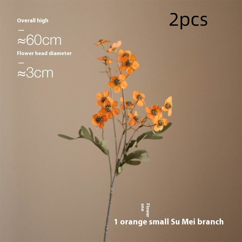 Artificial Dried Flower Bundle – Retro Pastoral Faux Flowers for Home & Wedding Decor (4PCS)