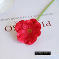 Mini Artificial Poppy Flower Stem – PU Faux Floral for Wedding, Home & Event Decor