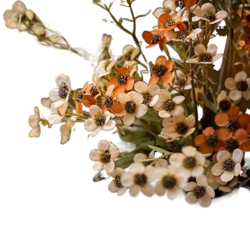 Artificial Dried Flower Bundle – Retro Pastoral Faux Flowers for Home & Wedding Decor (4PCS)