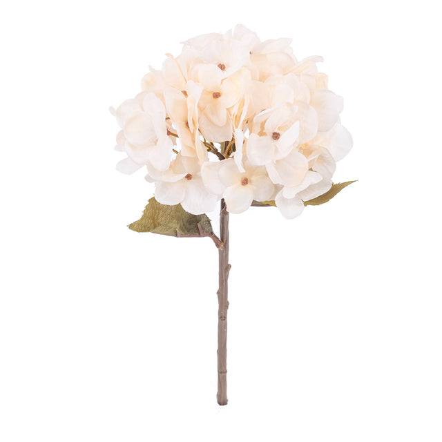 Artificial Hydrangea Flower Branch – Autumn Faux Floral Stem for Home & Wedding Decor