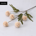 Artificial Autumn Dandelion Flower Branch – Silk Faux Floral Decor for Home & Wedding