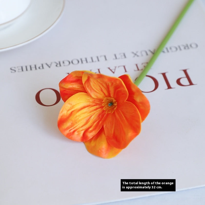 Mini Artificial Poppy Flower Stem – PU Faux Floral for Wedding, Home & Event Decor