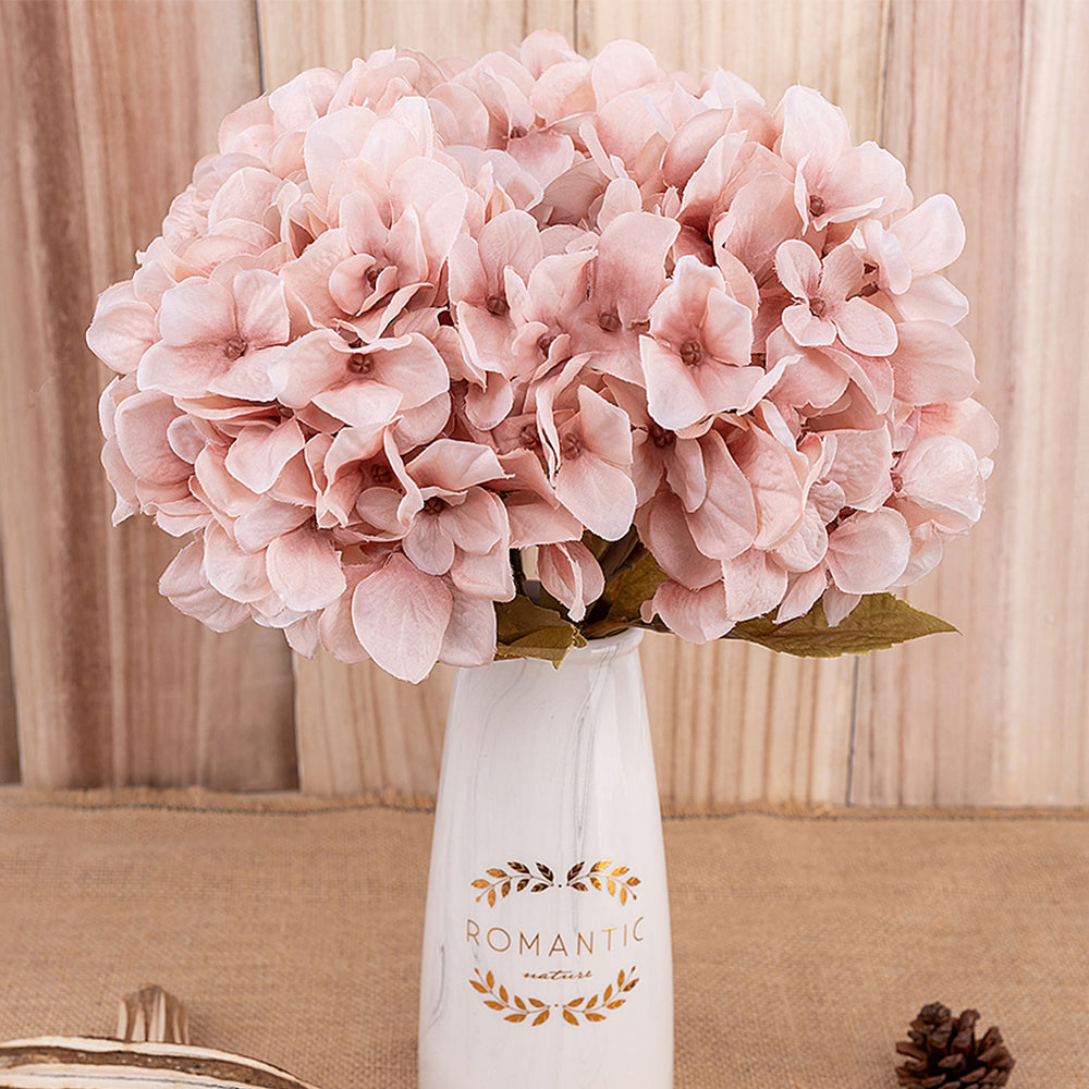 Artificial Hydrangea Flower Branch – Autumn Faux Floral Stem for Home & Wedding Decor
