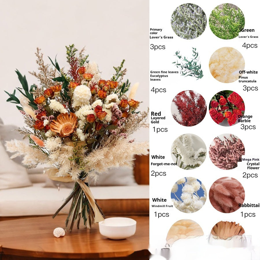 Dried Flower Bouquet – Decorative Floral Arrangement for Home & Wedding Decor