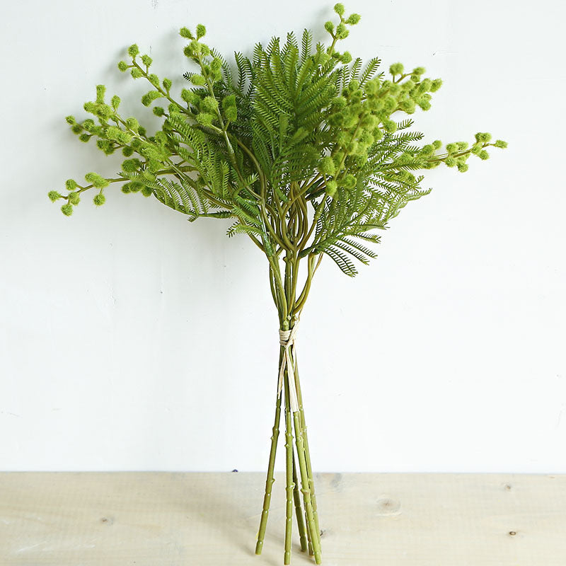 Artificial Acacia Flower Branch – Silk Faux Floral Stem for Home Decor