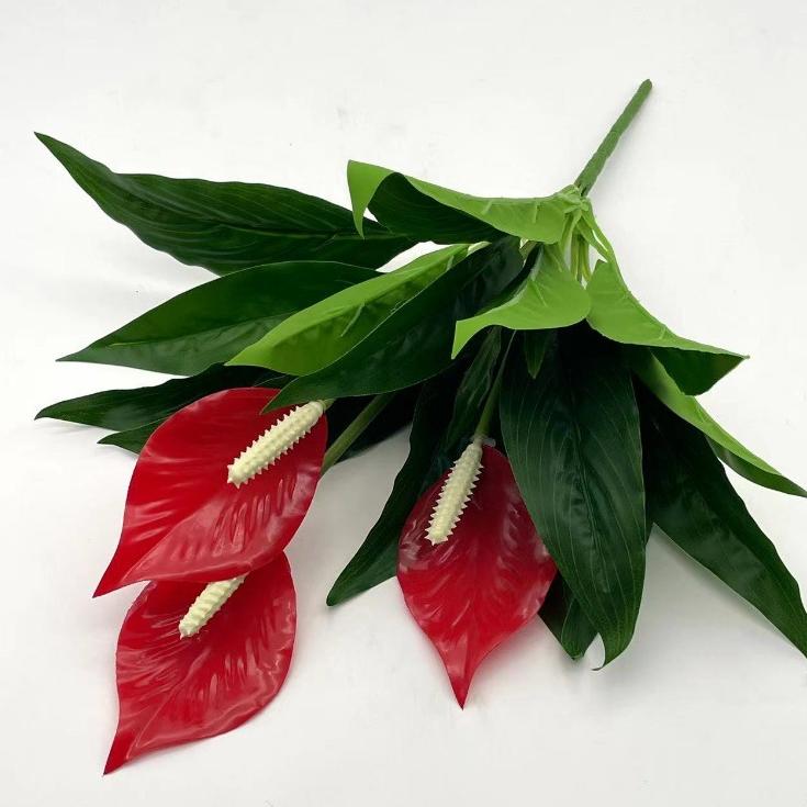 Artificial Potted Flower Plant – PVC Faux Floral Decor for Home & Office (50cm)