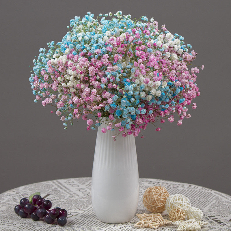 Artificial Dried Flower Bouquet – Decorative Faux Floral Arrangement for Living Room Decor (Vase Not Included)