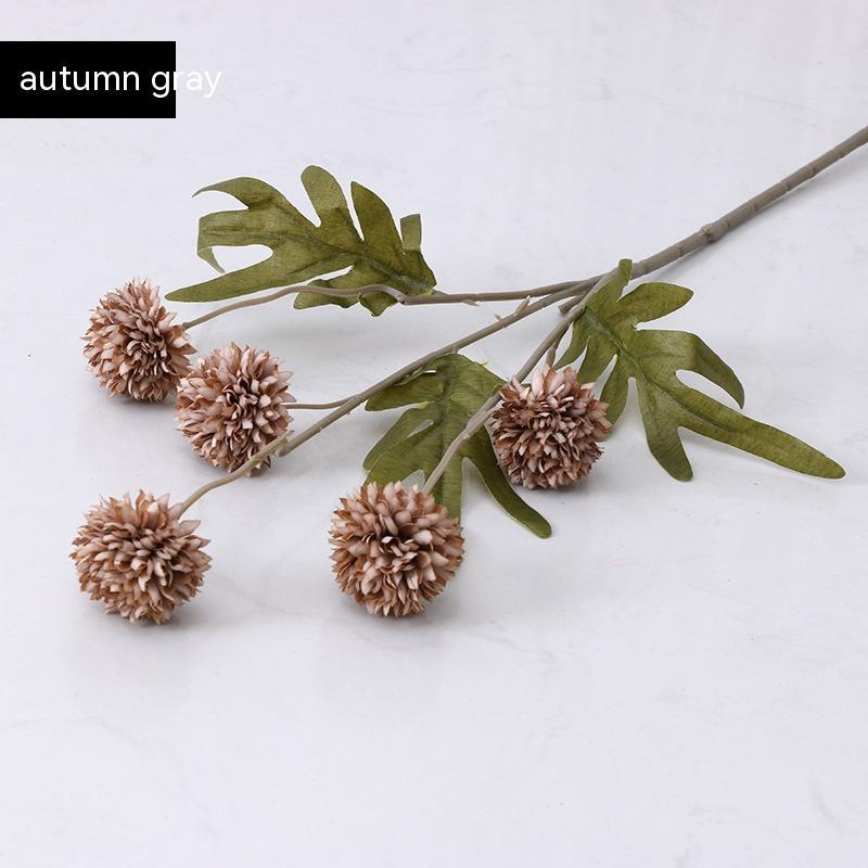 Artificial Dandelion Flower Stem – 5 Head Silk Floral Branch for Home & Wedding Decor (67cm)