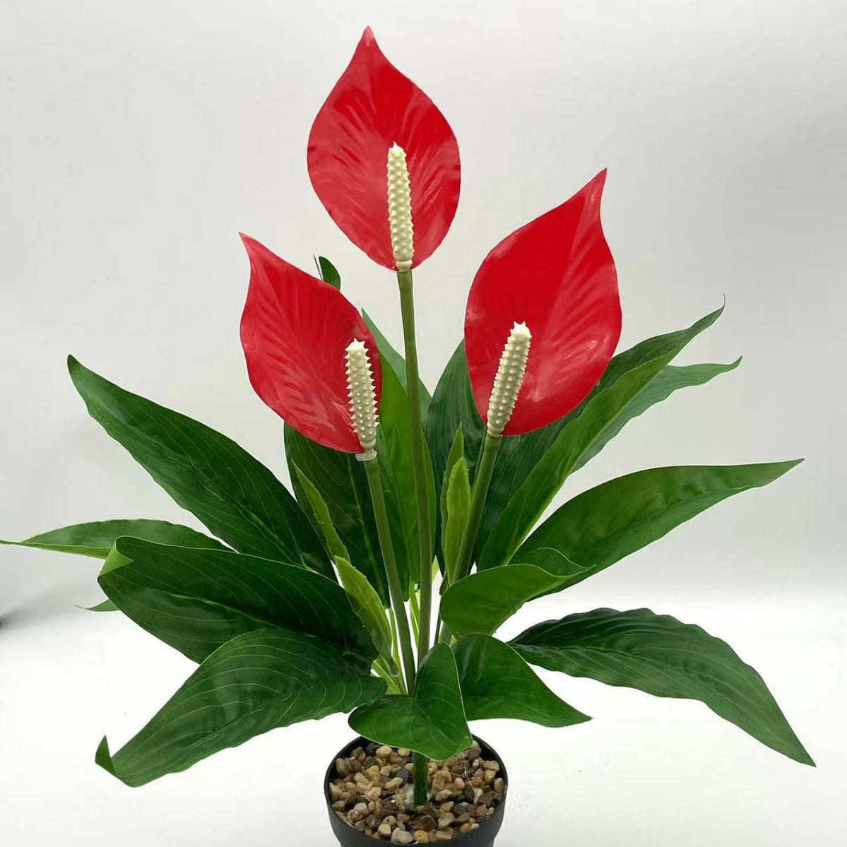 Artificial Potted Flower Plant – PVC Faux Floral Decor for Home & Office (50cm)