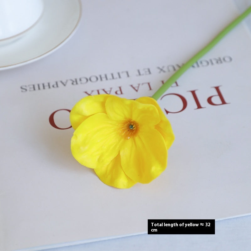 Mini Artificial Poppy Flower Stem – PU Faux Floral for Wedding, Home & Event Decor