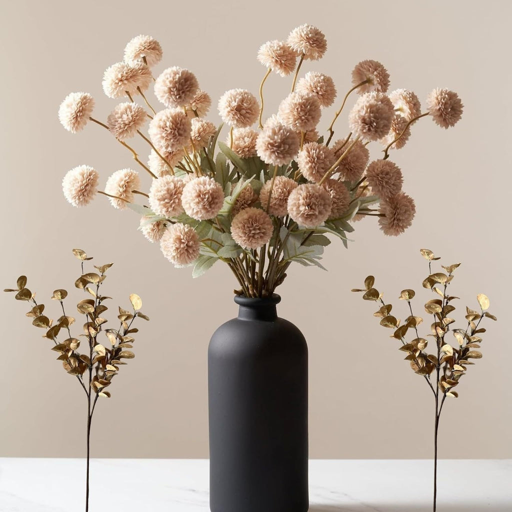 Artificial Autumn Dandelion Flower Branch – Silk Faux Floral Decor for Home & Wedding