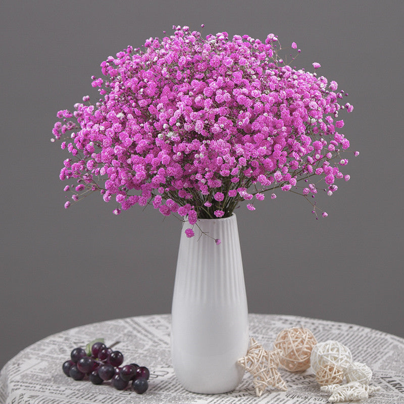 Artificial Dried Flower Bouquet – Decorative Faux Floral Arrangement for Living Room Decor (Vase Not Included)