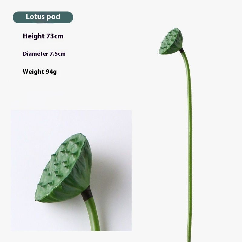 Artificial Lotus Flower & Seed Pod – Silk Faux Floral for Home, Pond & Wedding Decor