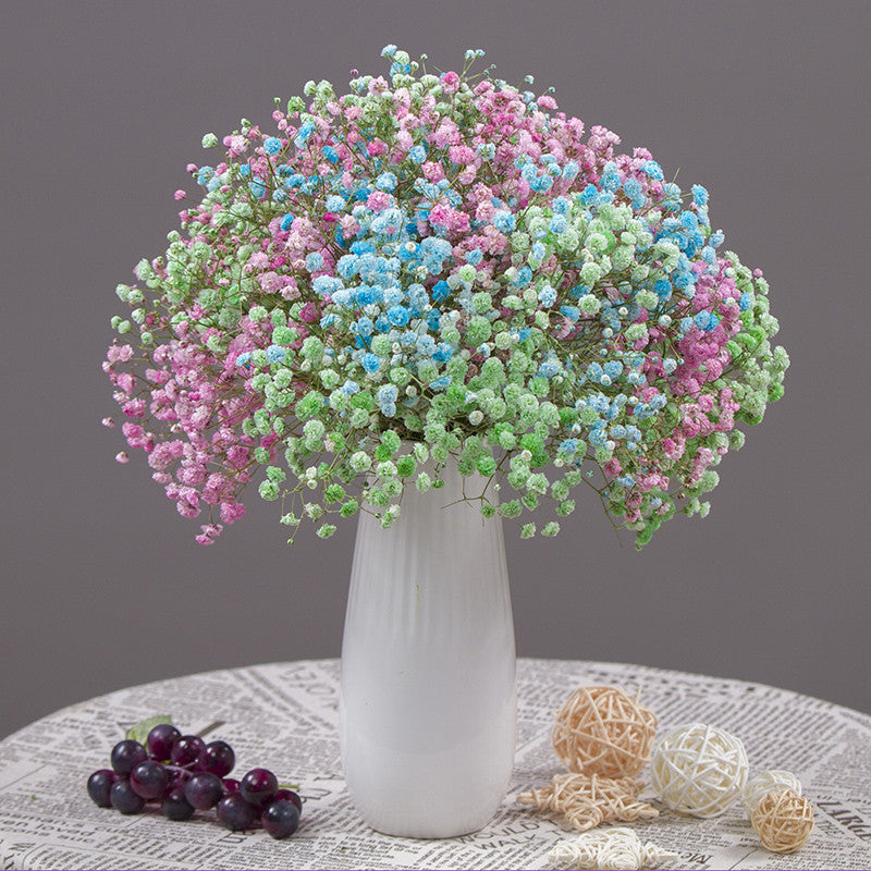 Artificial Dried Flower Bouquet – Decorative Faux Floral Arrangement for Living Room Decor (Vase Not Included)
