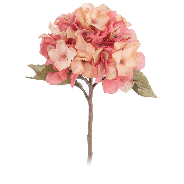 Artificial Hydrangea Flower Branch – Autumn Faux Floral Stem for Home & Wedding Decor