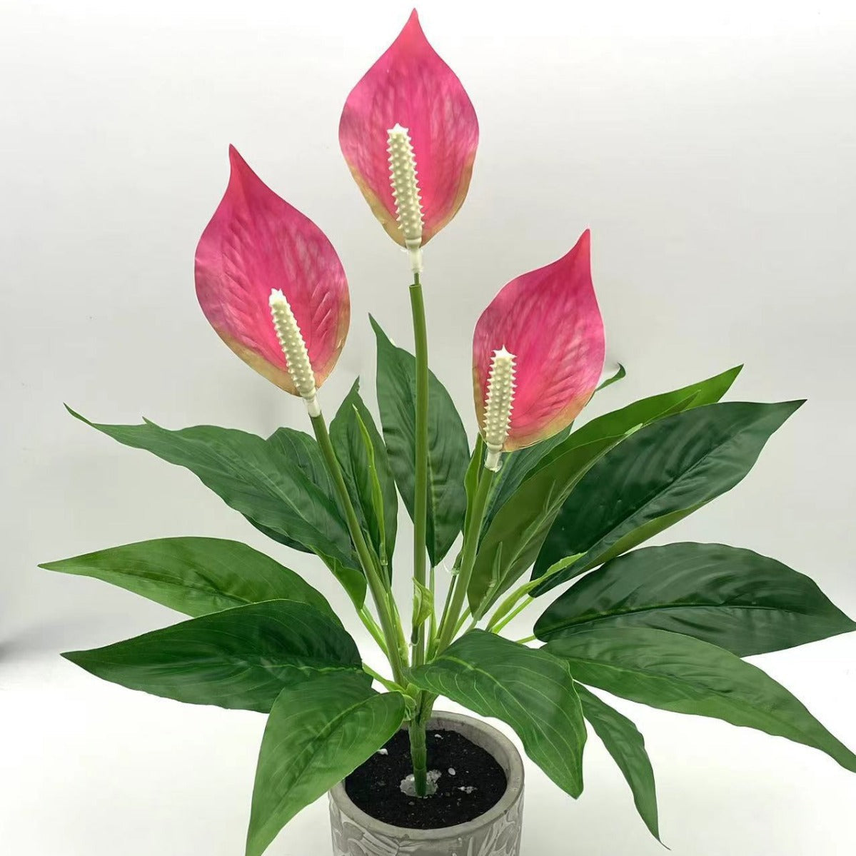 Artificial Potted Flower Plant – PVC Faux Floral Decor for Home & Office (50cm)