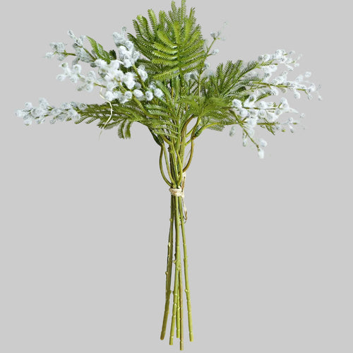 Artificial acacia flower branch made of silk for home decoration and wedding styling