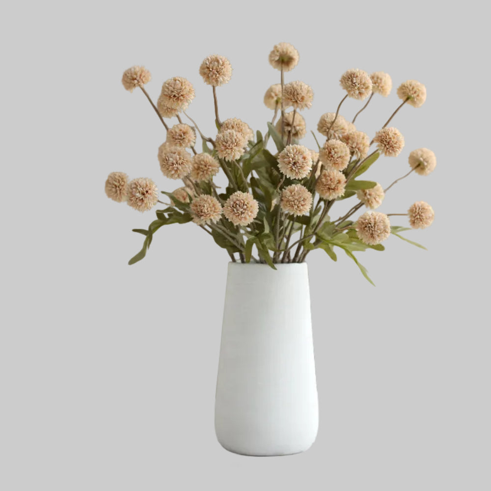 Artificial dandelion flower stem with 5 heads made of silk for home and wedding decoration