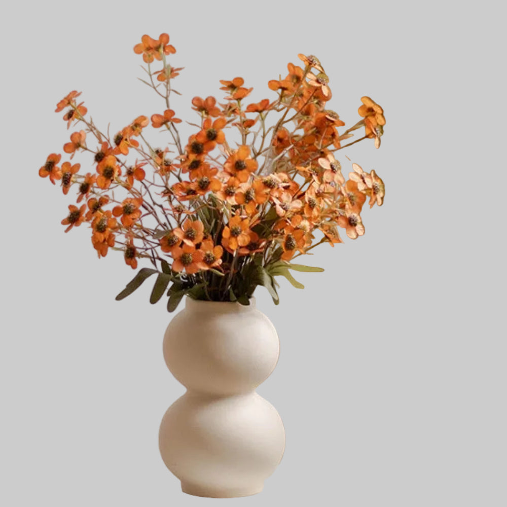 Artificial dried flower bundle in retro pastoral style for home decoration and wedding decor