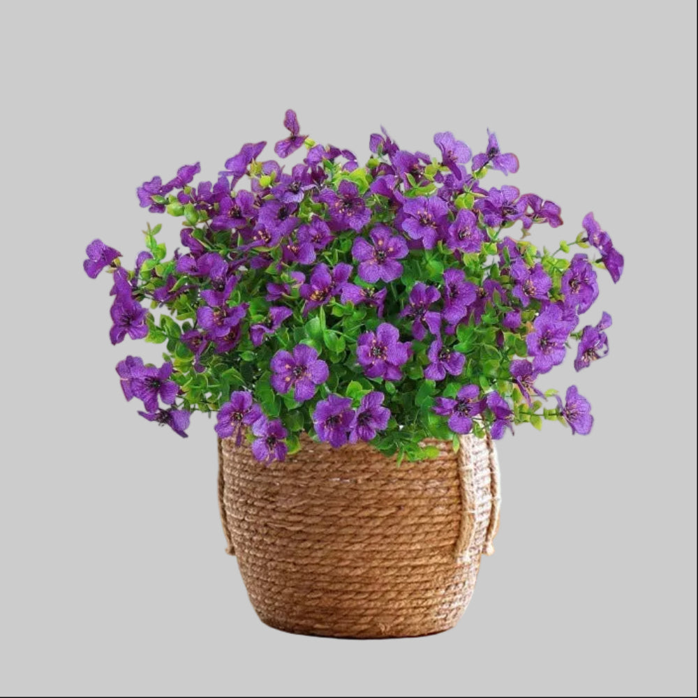 Artificial eucalyptus flower stem made of plastic for home, wedding and porch decoration