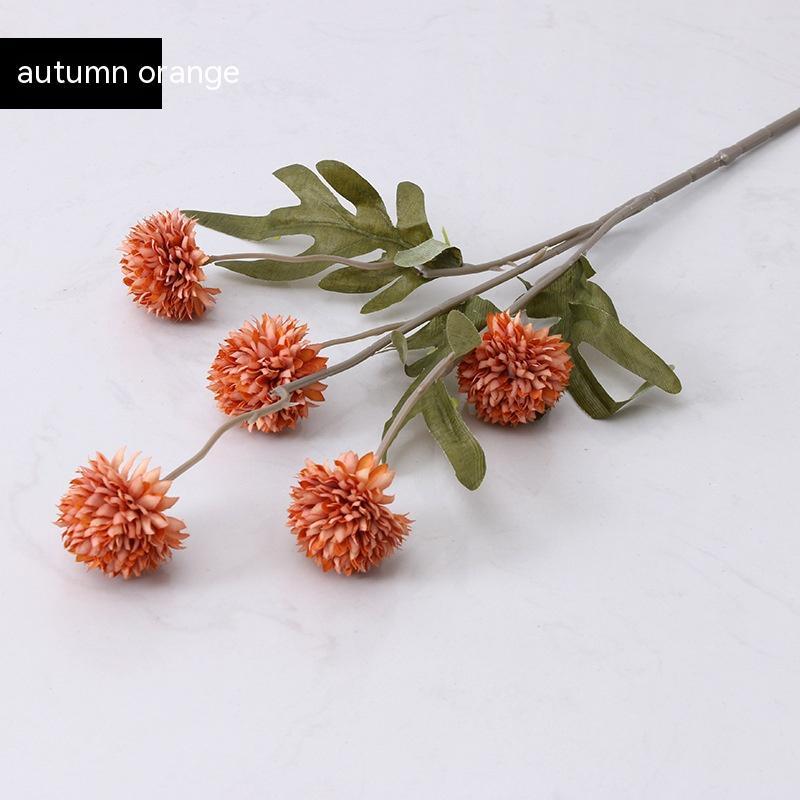 Artificial Dandelion Flower Stem – 5 Head Silk Floral Branch for Home & Wedding Decor (67cm)