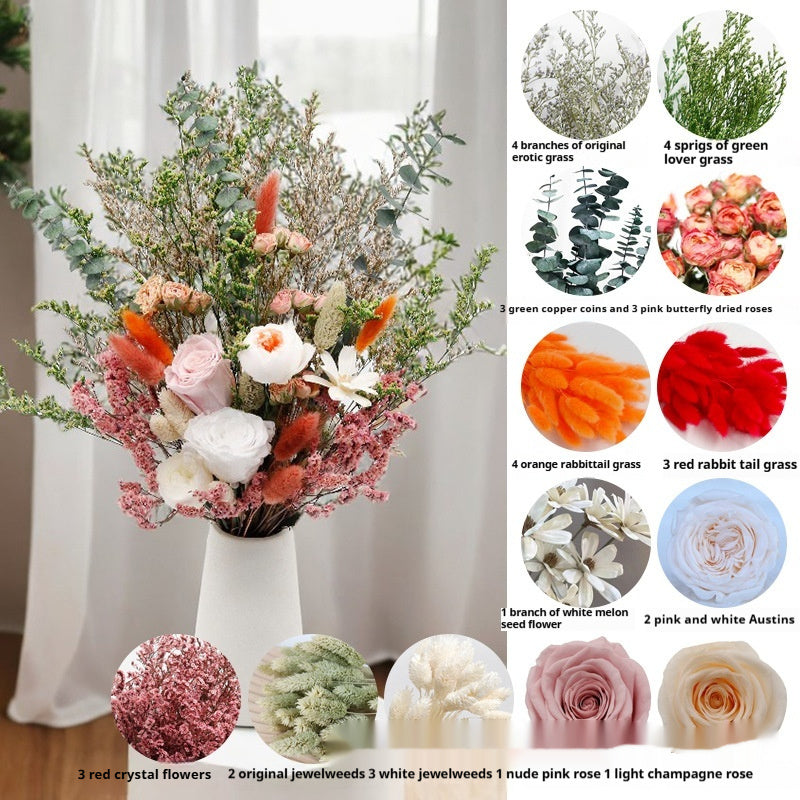 Dried Flower Bouquet – Decorative Floral Arrangement for Home & Wedding Decor