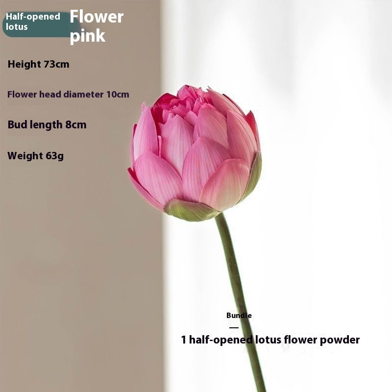 Artificial Lotus Flower & Seed Pod – Silk Faux Floral for Home, Pond & Wedding Decor