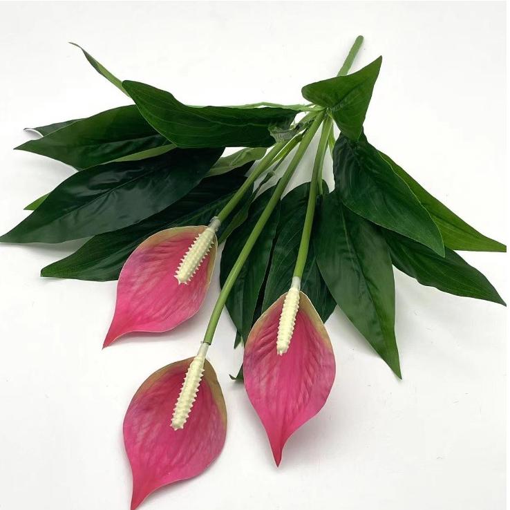 Artificial Potted Flower Plant – PVC Faux Floral Decor for Home & Office (50cm)