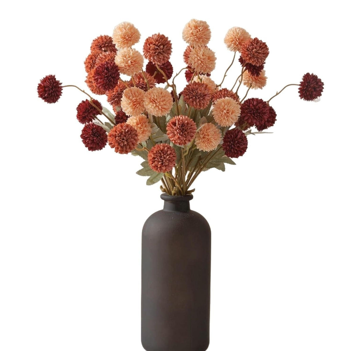 Artificial Autumn Dandelion Flower Branch – Silk Faux Floral Decor for Home & Wedding