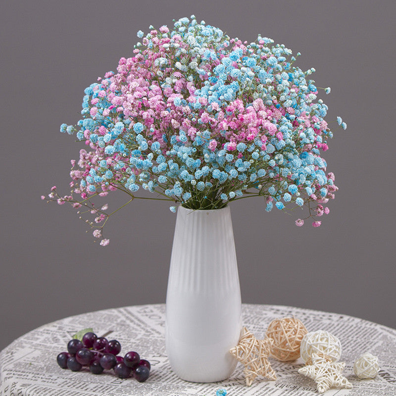 Artificial Dried Flower Bouquet – Decorative Faux Floral Arrangement for Living Room Decor (Vase Not Included)