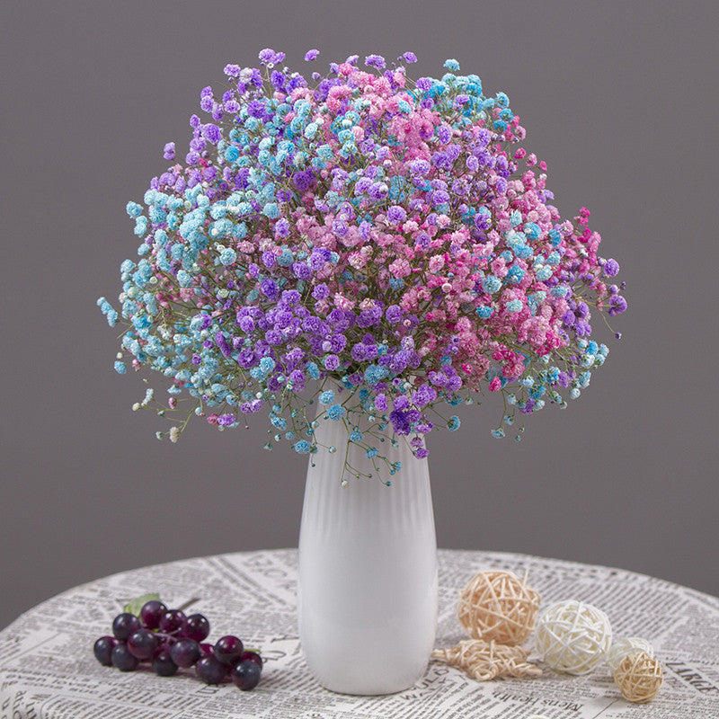 Artificial Dried Flower Bouquet – Decorative Faux Floral Arrangement for Living Room Decor (Vase Not Included)