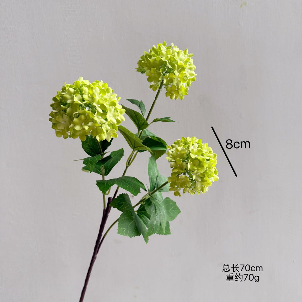 Artificial Hydrangea Snowball Bouquet – Silk Flowers for Home Decor & Photography Props