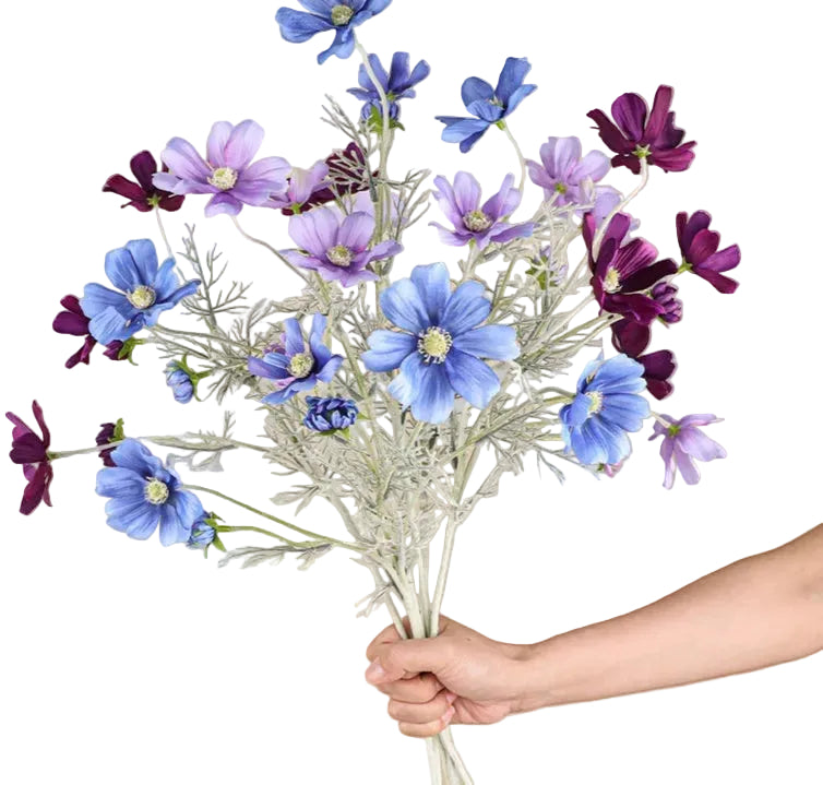 Small Persian Chrysanthemum Artificial Silk Flower Bouquet for Home Decoration and Wedding